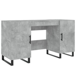 Berkfield Desk Concrete Grey 140X50X75 Cm Engineered Wood - thumbnail 2