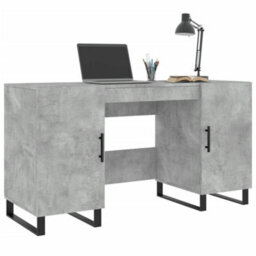 Berkfield Desk Concrete Grey 140X50X75 Cm Engineered Wood - thumbnail 3