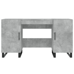 Berkfield Desk Concrete Grey 140X50X75 Cm Engineered Wood - thumbnail 6
