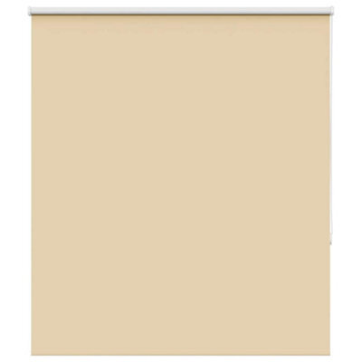 Berkfield Roller Blind Blackout Beige 120X130 Cm Fabric Width 116.6 Cm Polyester - image 1