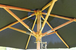 Garden Market Place The Garden Marketplace 2M Premium Hardwood Garden Parasol Umbrella Black - thumbnail 5