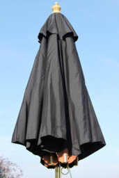 Garden Market Place The Garden Marketplace 2M Premium Hardwood Garden Parasol Umbrella Black - thumbnail 2