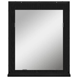 Walplus Bathroom Mirror Black Oak 50 X 12 X 60 Cm Engineered Wood - thumbnail 5