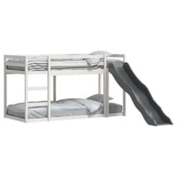 Berkfield Bunk Bed With Slide&ladder Without Mattress White 90X190 Cm Single - thumbnail 3
