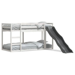 Berkfield Bunk Bed With Slide&ladder Without Mattress White 90X190 Cm Single - thumbnail 2