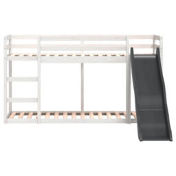 Berkfield Bunk Bed With Slide&ladder Without Mattress White 90X190 Cm Single - thumbnail 5