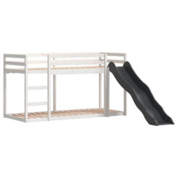 Berkfield Bunk Bed With Slide&ladder Without Mattress White 90X190 Cm Single - thumbnail 4