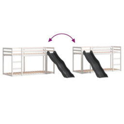 Berkfield Bunk Bed With Slide&ladder Without Mattress White 90X190 Cm Single - thumbnail 8