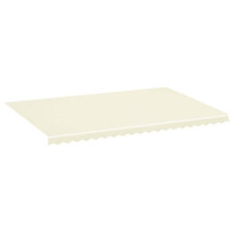 Walplus Replacement Fabric For Awning Garden Sun Shade Canopy Gazebo For Back Door, Porch, Patio Cream 5X3.5 M - thumbnail 2