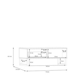 Wyld Haus Onyx Sage Green 1-Drawer Coffee Table With Open Shelf - thumbnail 8