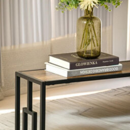 Pirlo Plush 106Cm Wide Narrow Console Table Industrial Style - thumbnail 7
