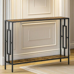 Pirlo Plush 106Cm Wide Narrow Console Table Industrial Style - thumbnail 4