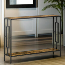 Pirlo Plush 106Cm Wide Narrow Console Table Industrial Style - thumbnail 3