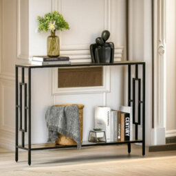 Pirlo Plush 106Cm Wide Narrow Console Table Industrial Style - thumbnail 5
