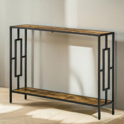 Pirlo Plush 106Cm Wide Narrow Console Table Industrial Style - thumbnail 1