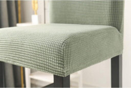 Stretchable Bar Stool Chair Covers, Low Back Covers With Backrest, Set Of 4 - thumbnail 6