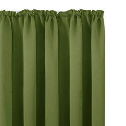 Deconovo Thermal Insulated Curtains Blackout Curtains Pencil Pleat Curtains For Living Room, Nursery W55 X L63 Inch Green 1 Pair - thumbnail 4