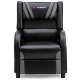 Gtforce Ranger S Faux Leather Gaming Recliner Armchair Sofa Reclining Cinema Chair (Grey) - thumbnail 3