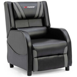 Gtforce Ranger S Faux Leather Gaming Recliner Armchair Sofa Reclining Cinema Chair (Grey) - thumbnail 2
