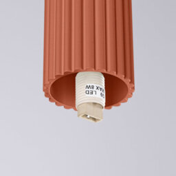 Luminosa Lighting Luminosa Halo Bathroom Ceiling Light Red Ochre 1X G9Ip44 - thumbnail 5