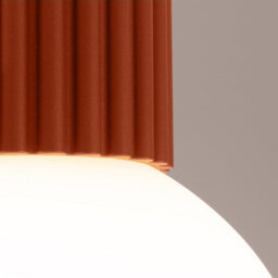 Luminosa Lighting Luminosa Halo Bathroom Ceiling Light Red Ochre 1X G9Ip44 - thumbnail 3