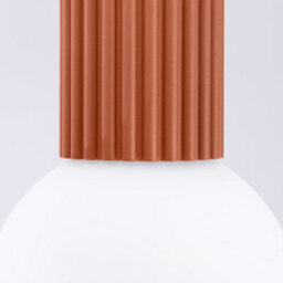 Luminosa Lighting Luminosa Halo Bathroom Ceiling Light Red Ochre 1X G9Ip44 - thumbnail 4