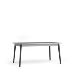Arte Contemporary Grey Extendable Dining Table 180Cm - Black Metal Legs & Flexible Seating For Stylish Gatherings - thumbnail 1