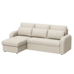 Flyn L-Shape 3-Seater Boucle Sofa Bed - Modern Pull-Out Bed With Cushions For Living Room - Bed: 149Cm (W) 190Cm (L) - Beige - thumbnail 7