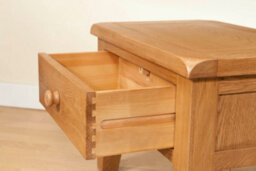 Buttercup Farm Shrewsbury Side Table With Drawer - L40 X W60 X H45 Cm - Oak - thumbnail 5