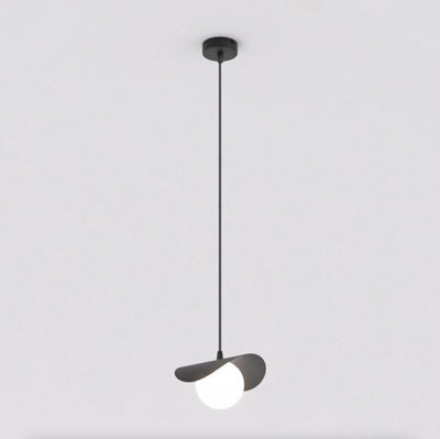 Emibig Lighting Emibig Ritual Pendant Lamp 1 X G9 Black With White Shade - image 1
