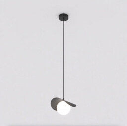 Emibig Lighting Emibig Ritual Pendant Lamp 1 X G9 Black With White Shade - thumbnail 2