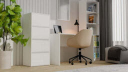 Storage Cabinet Topeshop Alma White 4 Door 50 X 119 X 40 Cm - thumbnail 2