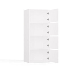 Storage Cabinet Topeshop Alma White 4 Door 50 X 119 X 40 Cm - thumbnail 7