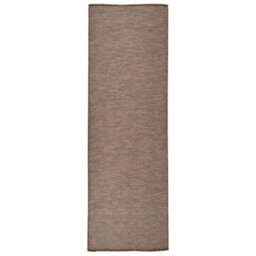 Berkfield Outdoor Flatweave Rug 80X250 Cm Brown