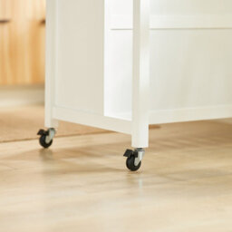 Sobuy Fkw74-Nw,kitchen Island On Wheels Trolley Storage Cart Free-Standing Unit Butchers Block,w100Xd60Xh93.5 - thumbnail 8
