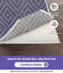 Livabliss Colin-Washable Brown Grey Blue Traditionnal Vintage Boho Living Dining Rug 160 X 220 Cm Easy Care, Non Shedding - thumbnail 8