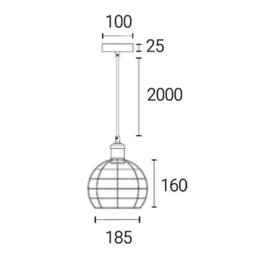 4Lite Wiz Connected Led Bird Cage Pendant Black St64 Amber Tuneable White Wifi - thumbnail 8