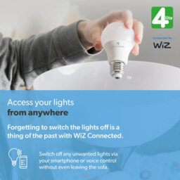 4Lite Wiz Connected Led Bird Cage Pendant Black St64 Amber Tuneable White Wifi - thumbnail 6