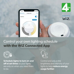 4Lite Wiz Connected Led Bird Cage Pendant Black St64 Amber Tuneable White Wifi - thumbnail 5