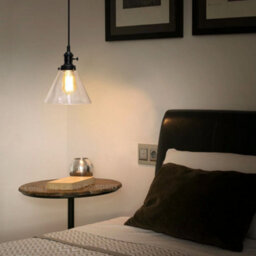 Long Life Lamps Company Glass Ceiling Lamp Shade Pendant Light M0126 With St58 Led 4W E27 - thumbnail 9