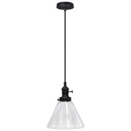 Long Life Lamps Company Glass Ceiling Lamp Shade Pendant Light M0126 With St58 Led 4W E27 - thumbnail 4