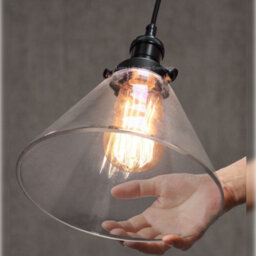Long Life Lamps Company Glass Ceiling Lamp Shade Pendant Light M0126 With St58 Led 4W E27 - thumbnail 6