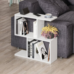 Decortie Homemania 60Cm Multipurpose Side Table For Living Room, White Finish
