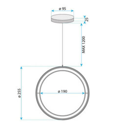 Ceiling Lamp Chandelier Toolight Led App1791-Cp Brush Gold - thumbnail 6