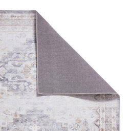 Grey Beige Traditional Persian Easy To Clean Bordered Geometric Rug For Dining Room Bedroom And Living Room-180Cm X 270Cm - thumbnail 6