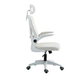 Mesh Office Chair Swivel Gas Lift Height Adjust Ergonomic Computer Desk Chair Beige - thumbnail 3