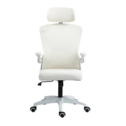Mesh Office Chair Swivel Gas Lift Height Adjust Ergonomic Computer Desk Chair Beige - thumbnail 2