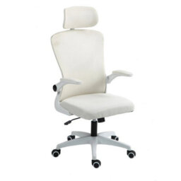 Mesh Office Chair Swivel Gas Lift Height Adjust Ergonomic Computer Desk Chair Beige - thumbnail 1