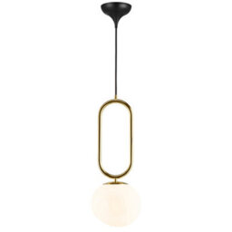 Nordlux Shapes Glass Pendant Light Hand Blown Glass Brass,mains - thumbnail 3