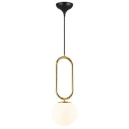 Nordlux Shapes Glass Pendant Light Hand Blown Glass Brass,mains - thumbnail 2